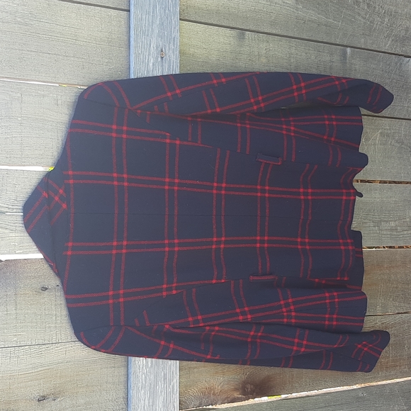 Women's H&M checked coat Size 4 - Picture 4 of 4